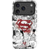 DC Comics Superman Comic Pattern Logo in Red iPhone 17 Pro Impact Case