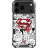 DC Comics Superman Comic Pattern Logo in Red iPhone 17 Pro Max Clear Case