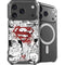 DC Comics Superman Comic Pattern Logo in Red iPhone 17 Pro Max MagSafe Case