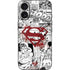 DC Comics Superman Comic Pattern Logo in Red iPhone 17 Skin