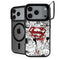 DC Comics Superman Comic Pattern Logo in Red iPhone 18 Pro Kickstand Case