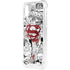 DC Comics Superman Comic Pattern Logo in Red iPhone XS Clear Case