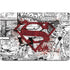 DC Comics Superman Comic Pattern Logo in Red MacBook Skins