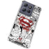 DC Comics Superman Comic Pattern Logo in Red Moto G 5G (2025) Clear Case
