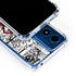 DC Comics Superman Comic Pattern Logo in Red Moto G 5G (2024) Clear Case