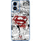 DC Comics Superman Comic Pattern Logo in Red Moto G Play 4G (2024) Skin