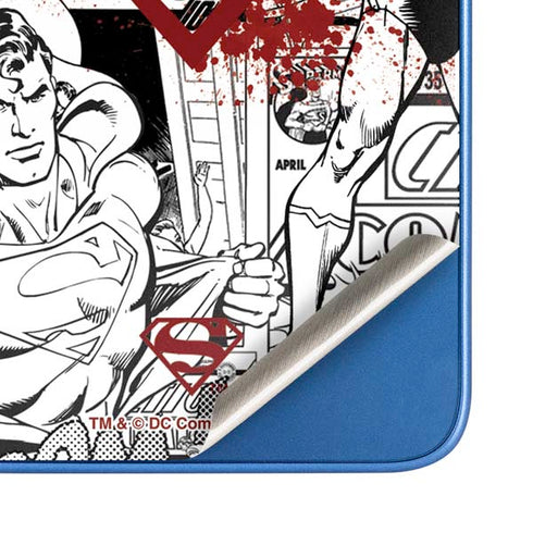 DC Comics Superman Comic Pattern Logo in Red Moto G Play 4G (2024) Skin