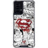DC Comics Superman Comic Pattern Logo in Red Moto G Power 5G (2024) Clear Case