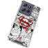 DC Comics Superman Comic Pattern Logo in Red Moto G Stylus 5G (2025) Clear Case