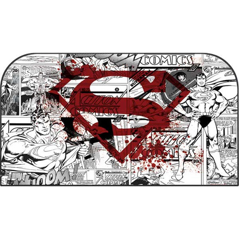 DC Comics Superman Comic Pattern Logo in Red Nintendo Switch 2 (2025) with Joy-Con Skin