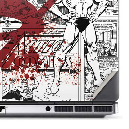 DC Comics Superman Comic Pattern Logo in Red Dell Precision Skin