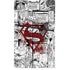DC Comics Superman Comic Pattern Logo in Red PS5 Slim Digital Edition Console Skin