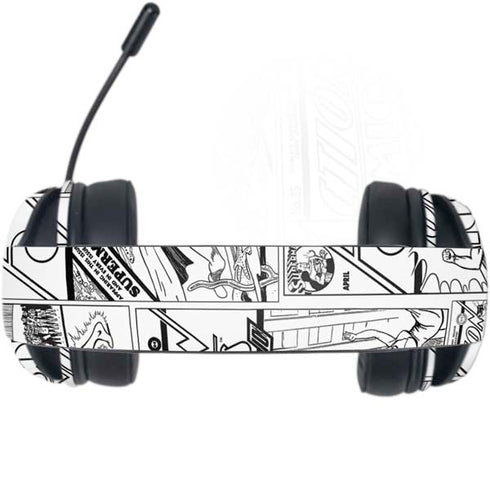 DC Comics Superman Comic Pattern Logo in Red Razer Kraken X Skin