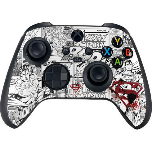 DC Comics Superman Comic Pattern Logo in Red Xbox Series X Skins