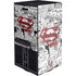 DC Comics Superman Comic Pattern Logo in Red XBox Series X Digital Edition Console Skin