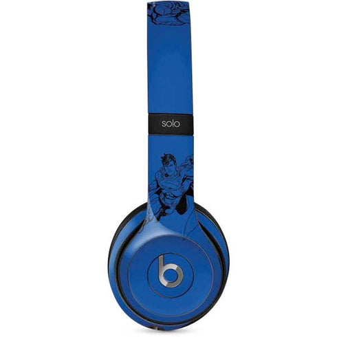 DC Comics Superman Comic Pop Beats Solo 2 Wired Skin