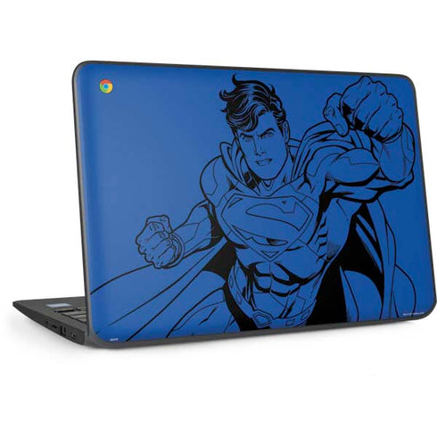 DC Comics Superman Comic Pop HP Chromebook Skin