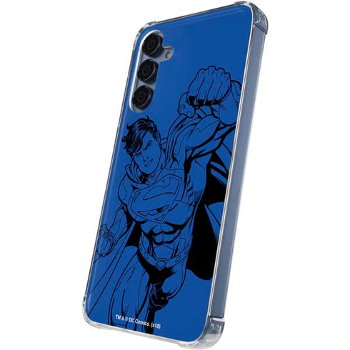 DC Comics Superman Comic Pop Galaxy A55 5G Clear Case
