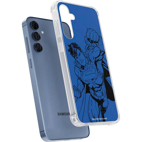 DC Comics Superman Comic Pop Galaxy A55 5G Clear Case