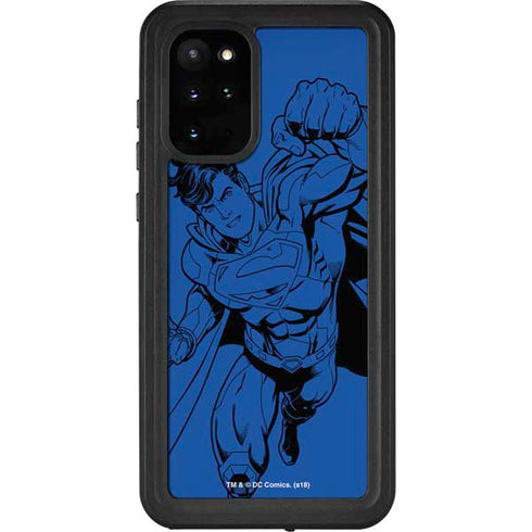 DC Comics Superman Comic Pop Galaxy S20 Plus Waterproof Case