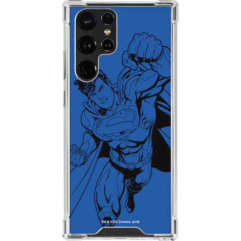 DC Comics Superman Comic Pop Galaxy S23 Ultra Clear Case