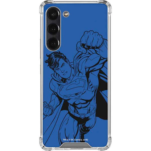 DC Comics Superman Comic Pop Galaxy S24 FE Clear Case