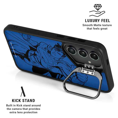 DC Comics Superman Comic Pop Galaxy S25 Plus Kickstand Case