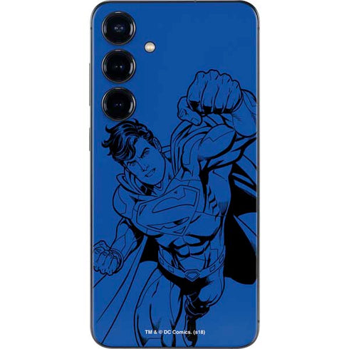 DC Comics Superman Comic Pop Galaxy S25 Plus Skin