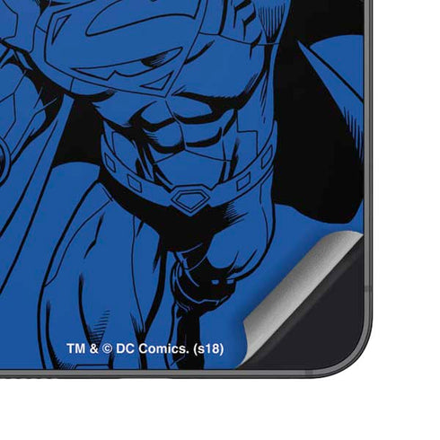 DC Comics Superman Comic Pop Galaxy S25 Plus Skin
