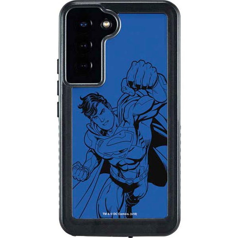 DC Comics Superman Comic Pop Galaxy S24 Plus Waterproof Case