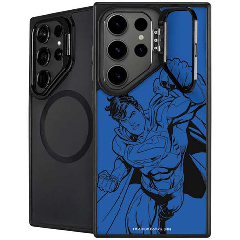 DC Comics Superman Comic Pop Galaxy S25 Ultra Kickstand Case