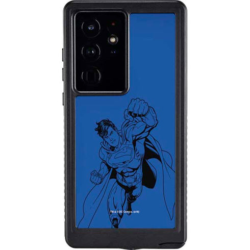 DC Comics Superman Comic Pop Galaxy S24 Ultra Waterproof Case