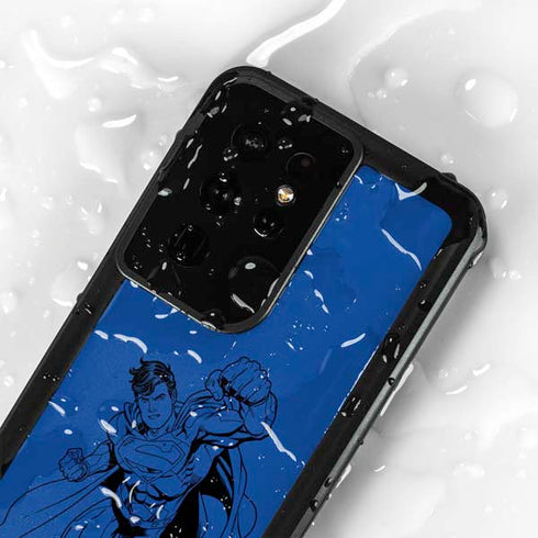 DC Comics Superman Comic Pop Galaxy S24 Ultra Waterproof Case