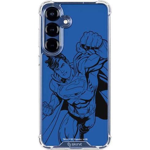 DC Comics Superman Comic Pop Galaxy S25 Plus Clear Case