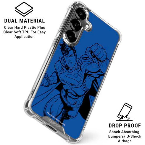 DC Comics Superman Comic Pop Galaxy S26 Clear Case