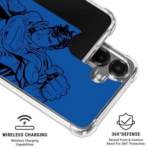 DC Comics Superman Comic Pop Galaxy S26 Plus Clear Case