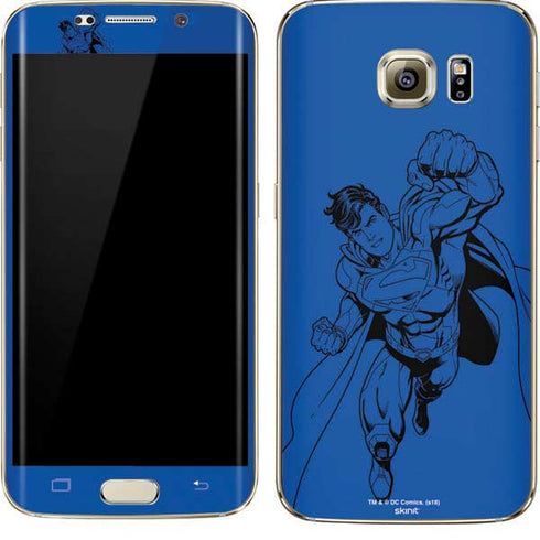 DC Comics Superman Comic Pop Galaxy S7 Edge Skin