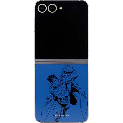 DC Comics Superman Comic Pop Galaxy Z Flip6 Skin