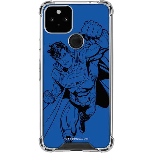DC Comics Superman Comic Pop Google Pixel 5 Clear Case