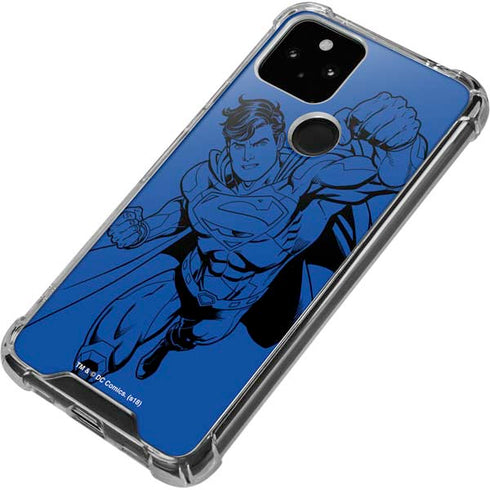 DC Comics Superman Comic Pop Google Pixel 5 Clear Case