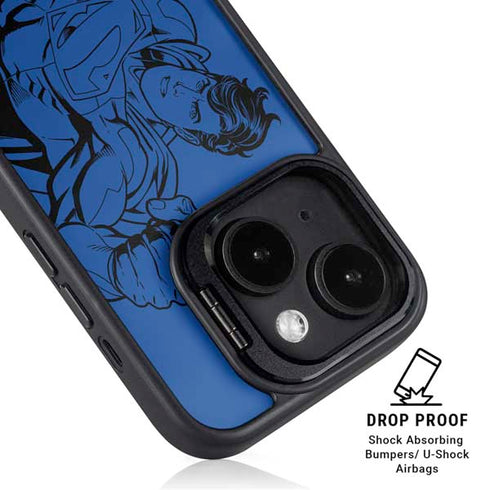 DC Comics Superman Comic Pop iPhone 14 Plus Kickstand Case