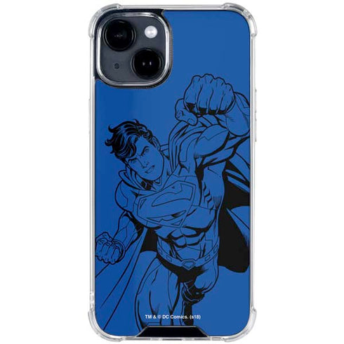 DC Comics Superman Comic Pop iPhone 15 Clear Case