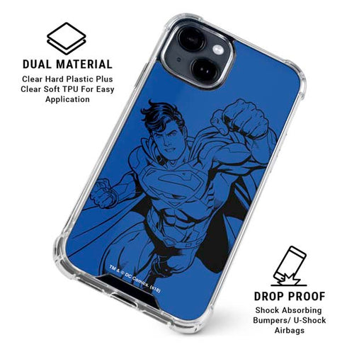 DC Comics Superman Comic Pop iPhone 15 Clear Case