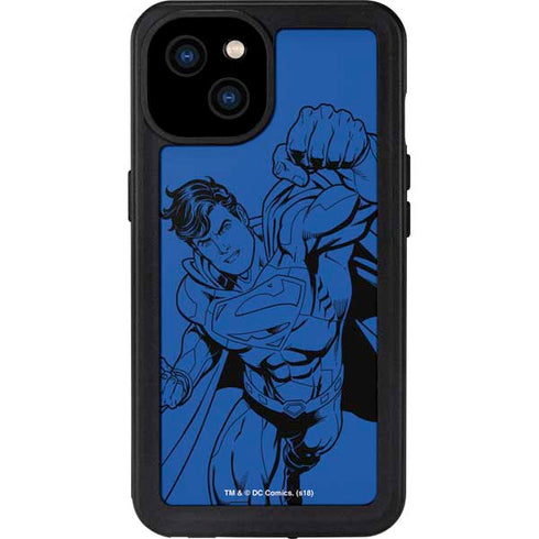 DC Comics Superman Comic Pop iPhone 15 Plus Waterproof Case
