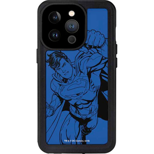 DC Comics Superman Comic Pop iPhone 15 Pro Waterproof Case