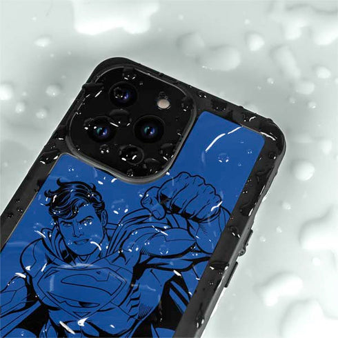 DC Comics Superman Comic Pop iPhone 15 Pro Waterproof Case