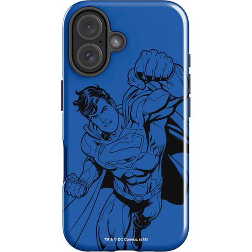 DC Comics Superman Comic Pop iPhone 16 Plus Impact Case