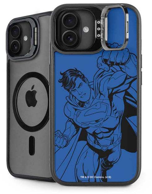 DC Comics Superman Comic Pop iPhone 16 Plus Kickstand Case