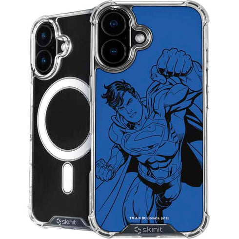 DC Comics Superman Comic Pop iPhone 16 Plus MagSafe Case