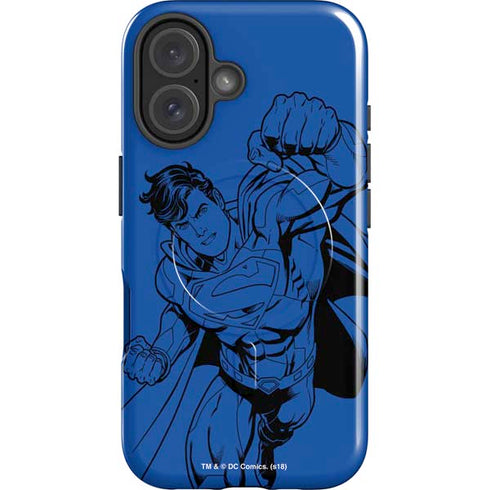 DC Comics Superman Comic Pop iPhone 16 Plus Magsafe Impact Case